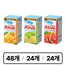 동원 덴마크 테이크얼라이브 120ml 96개 (망고48P+스위티자몽24P+블러드오렌지24P)