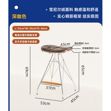 吧檯椅 高腳椅 奶茶椅 餐椅 北歐輕奢風中古吧檯椅極簡家用休閒高腳凳島台餐椅復古洽談椅吧凳, 1個, 深咖色
