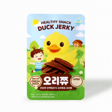 건강한 단백질간식 무항생제 오리육포 오리쮸 아기육포, 1개, 35g