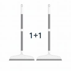 럭키픽 다용도 실리콘 빗자루 스퀴지 먼지 물기제거 1+1, 화이트1개+화이트1개, 1세트