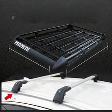루프랙 거치대 SUV 지붕 적재 루프바스켓 바구니 짐, 1개, 1.4 소형 상어 높이 크로스바 4개 지지대