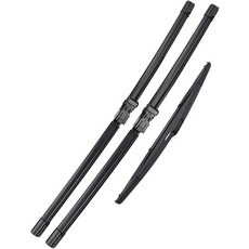 MOZbatte Set of 3 Windscreen Wiper Blades Compatible with Peugeot 2008 A94 2013-2018 | Front 26\"+1, MOZbatte Set of 3 Windscreen W