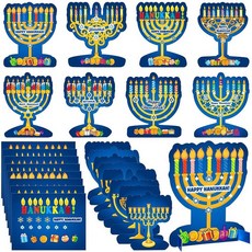 Frienda 48세트 봄 화분 꽃 공예 키트 나만의 튤립 해바라기 냄비 공예 DIY 화분 꽃 장식품 어린이 부활절 교실 활동 생일 어머니의 날 파티 선물 431704, 하누카