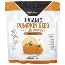프로베이스 뉴트리션 유기농 호박씨 단백질 분말 무맛 1lb PBA-58197, Probase Nutrition, 유기농 호박씨 단백질, 1개