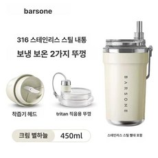 휴대용 믹서기 텀블러 스무디 요거트 충전 무선 세트, 크림갤럭시, 기본 색상