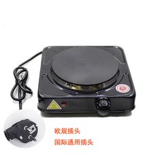 110V伏美規插頭電熱爐小電爐煮茶煮咖啡爐加熱爐500W 1000W電爐子, 1000W黑色230V 欧规插头