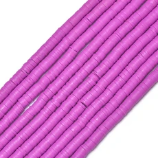 350pcs 6mm 플랫 라운드 폴리머 클레이 비즈 보석에 대 한 느슨한 스페이서 비즈 DIY 바느질 팔찌 목걸이, 02 350pcs, 25 H8728-19