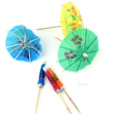 살롱드버스 과일꽂이 우산 40개입 다과포크