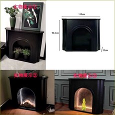 거실 벽난로 콘솔 장식 템바보드 복도장 캐비닛 LED 현관 수납장 110x26x100 인테, I. 110x25x90.5cm 블랙