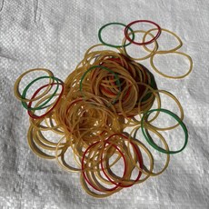 HY 天然橡膠橡皮筋 No.18 紅黃綠混合 10kg 高彈力綑綁橡皮筋 便當/水果/蔬果專用, 混色(紅/黃/綠), 1箱