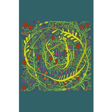 참고: 와일드 가든 커버 아트가 있는 빈 등거리 그래프 종이 노트, 기본