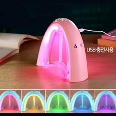레인보우 USB 가습기 세트 - 컬러풀한 무드등과 함께, 무지개가습기_블랙, 무지개가습기_블랙