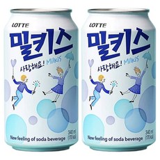 롯데 밀키스 340ml x 48캔 (24캔x2박스) 한필 Mall, 48개