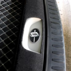 [비브랜드] 트렁크 리드락 도어락 파츠 장식 DIY몰딩 부식방지 보호커버 더뉴카니발 호환가능, 카본