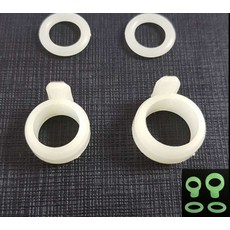 주한피싱 실리콘 줄감개 2세트 낚시대 2대분, 야광, 2호