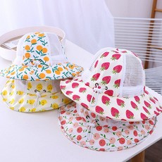 유아 아동 후르츠메쉬 벙거지 조임끈 모자 준캡 azz*791UF