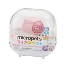 TAKARA TOMY Micropets 迷你寵物 兔兔款 聲控互動寵物 適用4歲以上, 1個