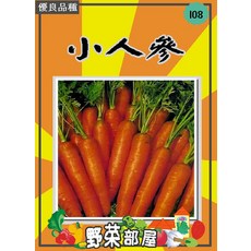 【野菜部屋~】I08 甜心小人參種子 中包裝 迷你胡蘿蔔, 1包