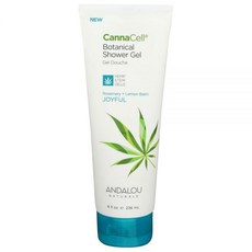Andalou Naturals CannaCell 샤워 젤 조이풀 226.8g(8온스), Joyful, 226.8g, 1