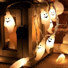 블랙폰드 데코용품 20구 LED 할로윈 유령 가랜드 전구(3M) 1004185EA pon+64106gz