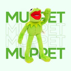 디즈니 머펫 (커밋) 개구리 인형키링_15cm, 그린, 1개