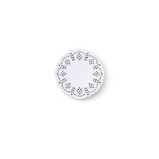 리본리에 도일리 페이퍼 200매, 흰색 원형 (9cm), 1개 흰색 원형 (9cm), 1개
