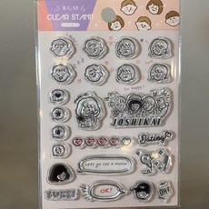 BGM 水晶印章 CS036 約會 手帳裝飾 DIY印章 清晰圖案 方便攜帶, 1個