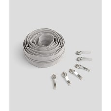 퀼트스타 5호 홈패션용 롤지퍼_연그레이, 1개, 연그레이