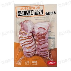 노랑오리 훈제돼지삼겹 슬라이스 (냉장), 2개