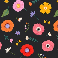 방수천 라미네이트원단 TPU 방수원단 20수 체크 꽃무늬 플라워 147종, 157) 레이지선데이모닝, 1개