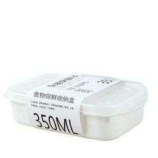 WHITYPACK 食品級保鮮收納盒, 350ml 1個裝 食品級進口材質 / 帶刻度, 1套