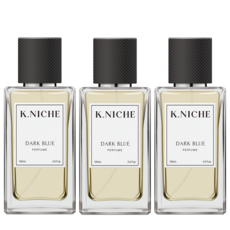 케이니치 다크블루 남자 여자 향수 오드퍼퓸, 3개, 100ml