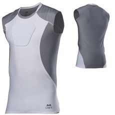 맥데이비드 가슴 보호대 HEX 야구 보호대 성인 사이즈 450695, 흰색/회색