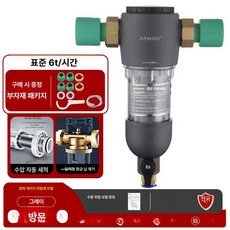 필터 여과기 밸브 역삼투압 컨트롤 지하수 여과 야외, 압력계 없음 [그레이] 현장 설치 6t