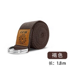 瑜珈帶 伸展帶 拉筋帶, 1個, 1.8米褐色