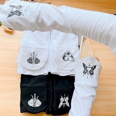 防曬袖套夏季蝴蝶寬鬆套袖戶外手臂開車冰袖防紫外線遮陽手臂, 黑色【純色袖套】,均碼, 1個