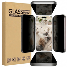 아이폰17 풀커버 변색없는 사생활 보호 필름 2매 세트 고선명 강화유리 카메라커버, 2개 2개