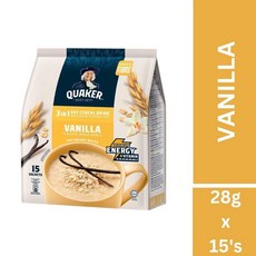 퀘이커 오트 시리얼 드링크 ( 바닐라 ) / Quaker Oat Cereal Drink ( Vanilla ), 2개, 15개입, 28g
