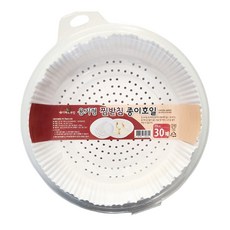 찜받침 종이호일 용기형 원형 23cm 30매 에어프라이어 만두 호빵 찜기 찜통 깔개 찜시트, 1개