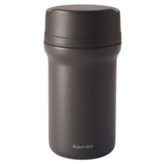 리치윌 스테인리스 카페 머그보틀 보온보냉텀블러, 블랙, 1개, 380ml