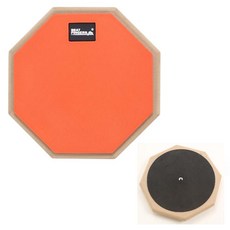 8인치 오렌지 드럼연습패드 미니드럼 RaM18, 1개