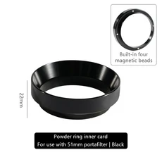 51MM 자기 커피 도징 링 알루미늄 에스프레소 Portafilter Barista 양조 Coffeeware, 04 KJ-FH01-51mmBlack