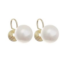 紅帽嚴選 珍珠蚊香盤耳夾 無耳洞夾式耳環 復古高雅