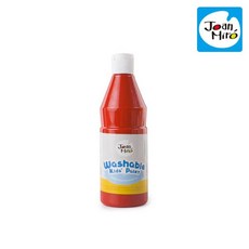 물에닦이는 물감 유아 페인트 빨강색 0.5L 미술용품구 어린이집장난감 교구