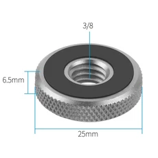 1/4 인치3/8 인치 나사 너트 어댑터 삼각대 플레이트 마운트 GoPro 13 용 카메라 플래시 마이크 강화 핫슈, 01 유니버설, 01 3 8 Nut Screw Silver
