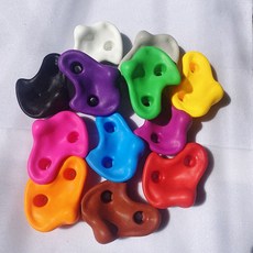 가정용 클라이밍 홀드 악력 강화 행보드 포함 볼더링, 쌍구멍 / 색상 랜덤 1개