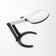 Coms 확대경 BU485/탁상거치/2.5배/8배/10 LED기능, 1개, 선택없음