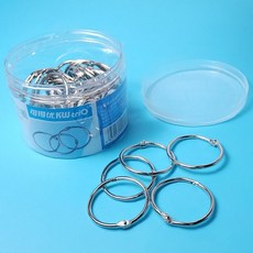 서류철 제본링 38mm 50p 투명 플라스틱 원형 바인더 사무용품, 1개, 상세페이지 참조