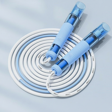 雙軸精鋼競速跳繩 可調節長度 兒童專用, 藍色, 1個