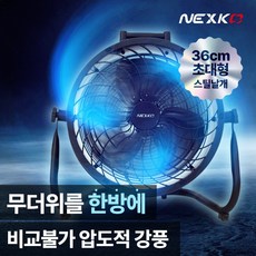 넥스코 공업용 선풍기 산업용 업소용 대형 써큘레이터 앉은뱅이 36cm, NF-W2434FB